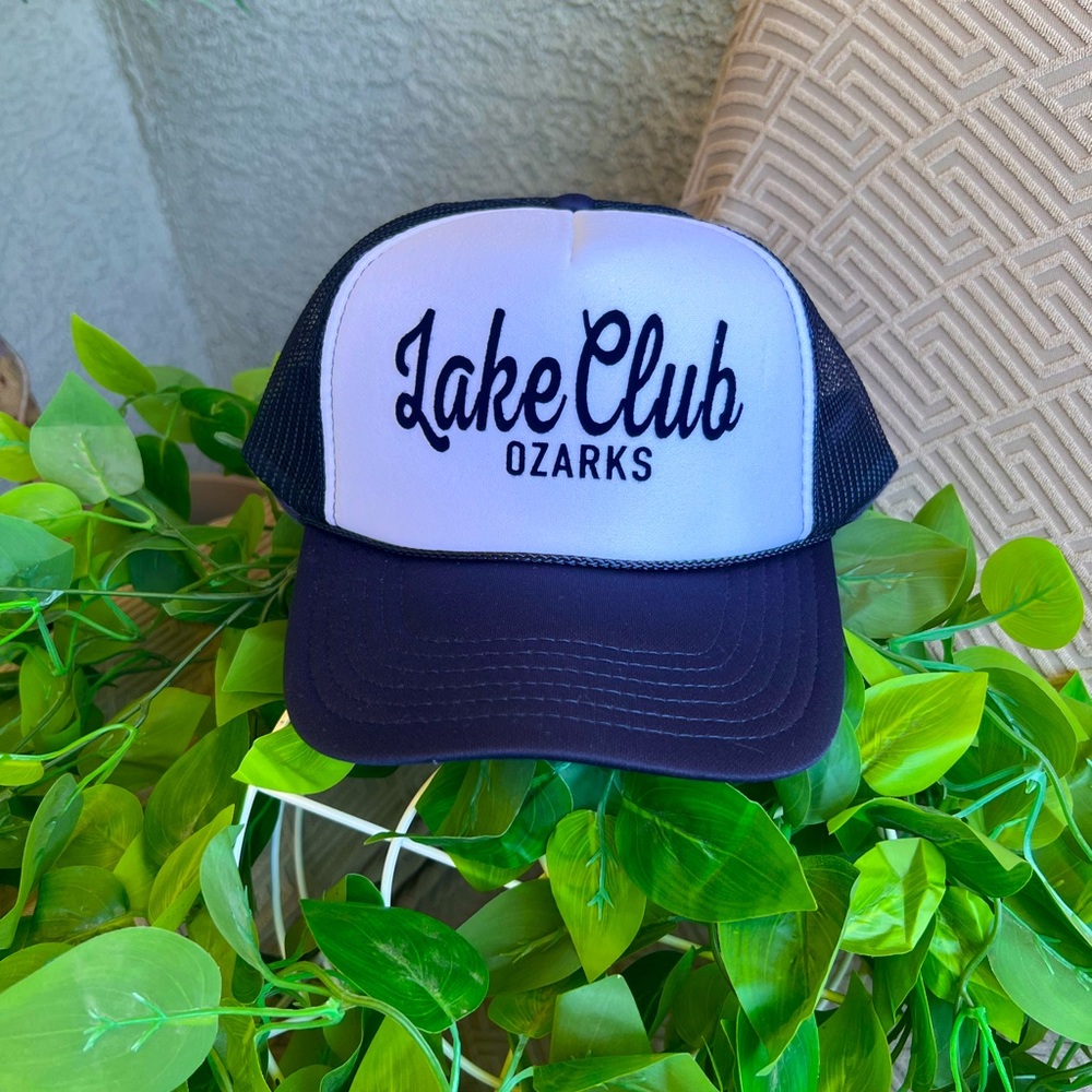 Lake Club Ozarks Trucker Hat, Navy Lake of the Ozark’s, Social Club